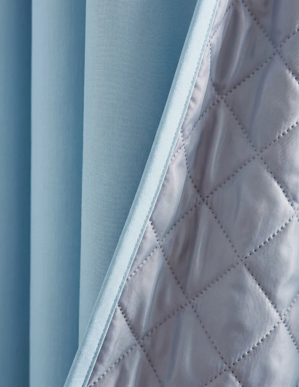 3-in-1 Blackout Thermal Acoustic Curtain - Pastel Blue