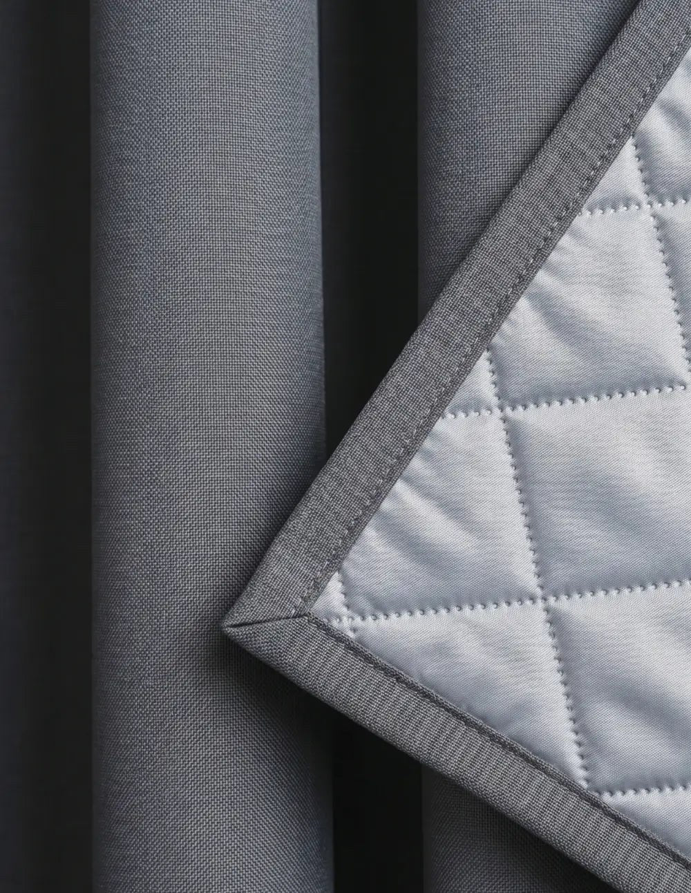 3-in-1 Blackout Thermal Acoustic Curtain - Charcoal