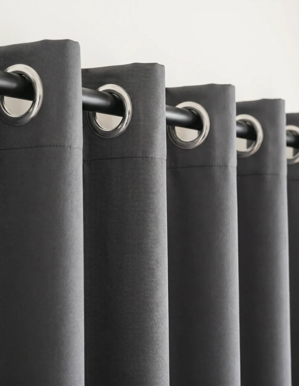 3-in-1 Blackout Thermal Acoustic Curtain - Charcoal
