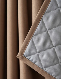 3-in-1 Blackout Thermal Acoustic Curtain - Taupe