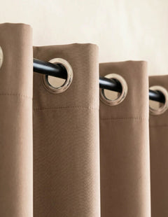 3-in-1 Blackout Thermal Acoustic Curtain - Taupe