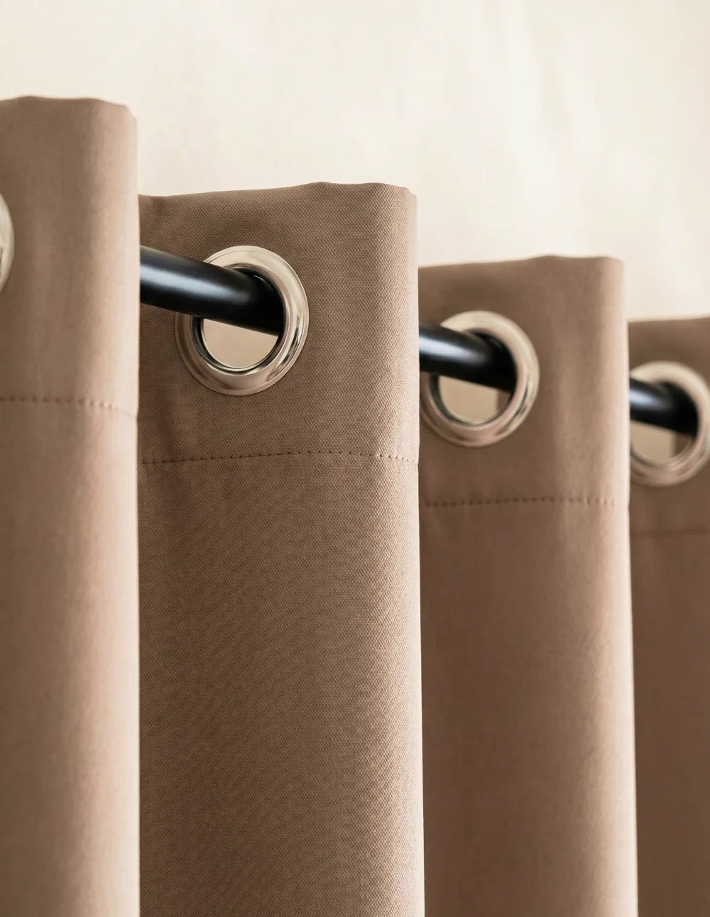 3-in-1 Blackout Thermal Acoustic Curtain - Taupe