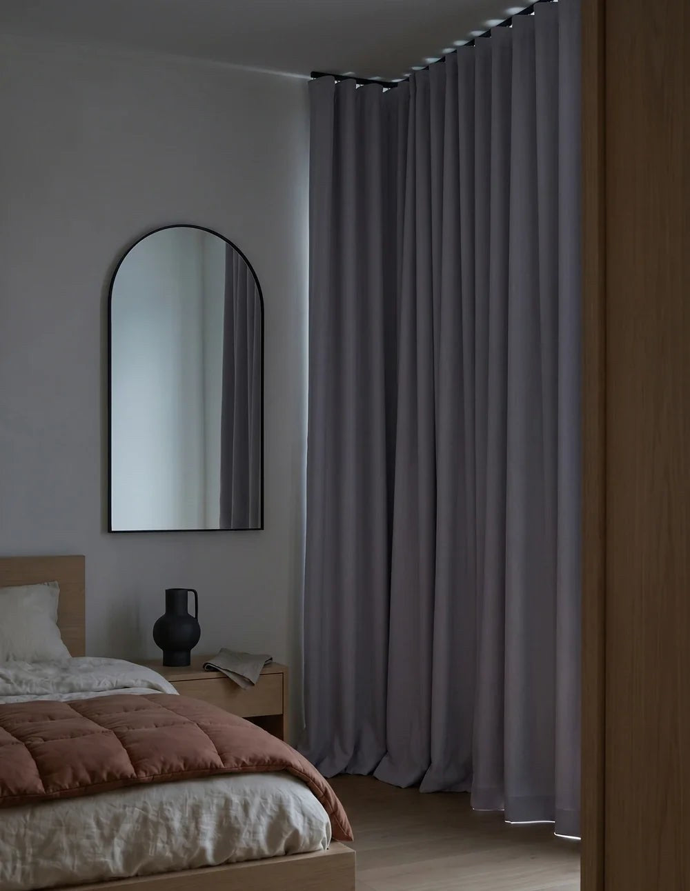 3-in-1 Blackout Thermal Acoustic Curtain - Lavender