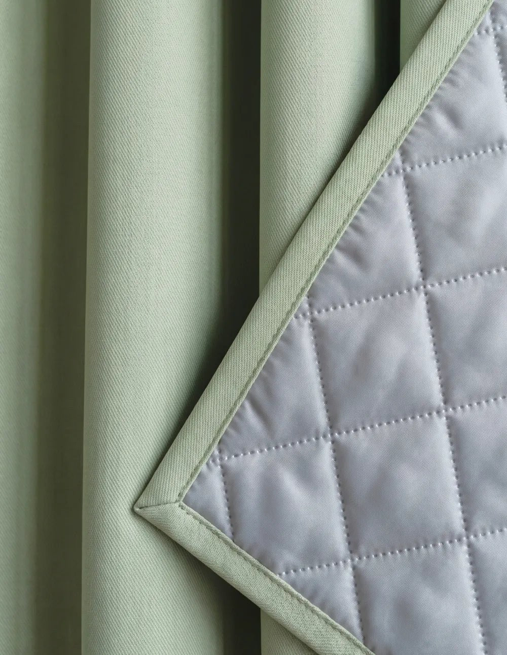 3-in-1 Blackout Thermal Acoustic Curtain - Olive