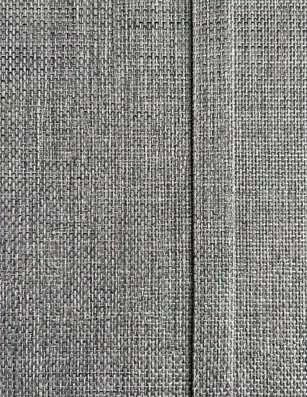 Single-Layer Heathered Blackout Curtain - Grey
