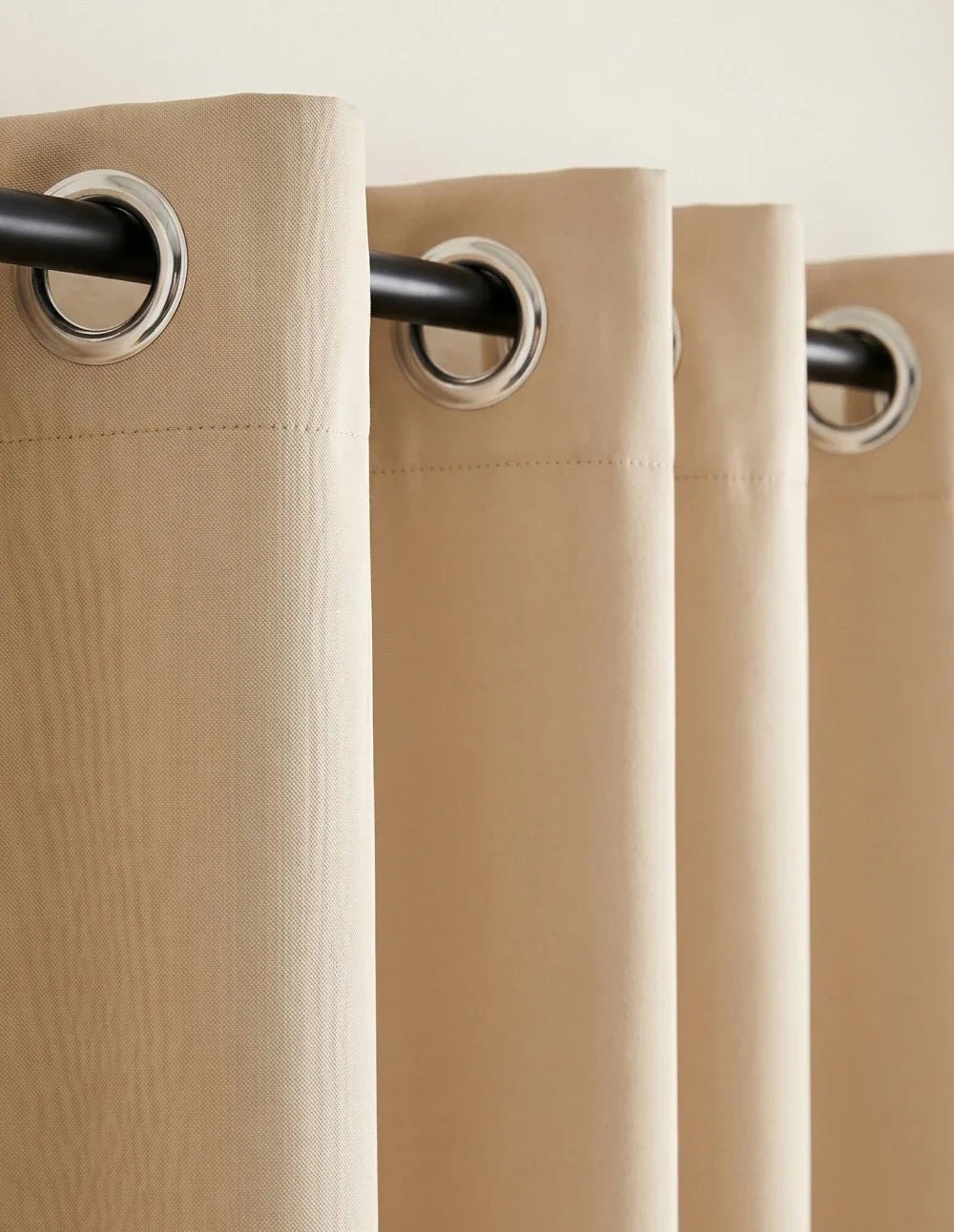 3-in-1 Blackout Thermal Acoustic Curtain - Beige