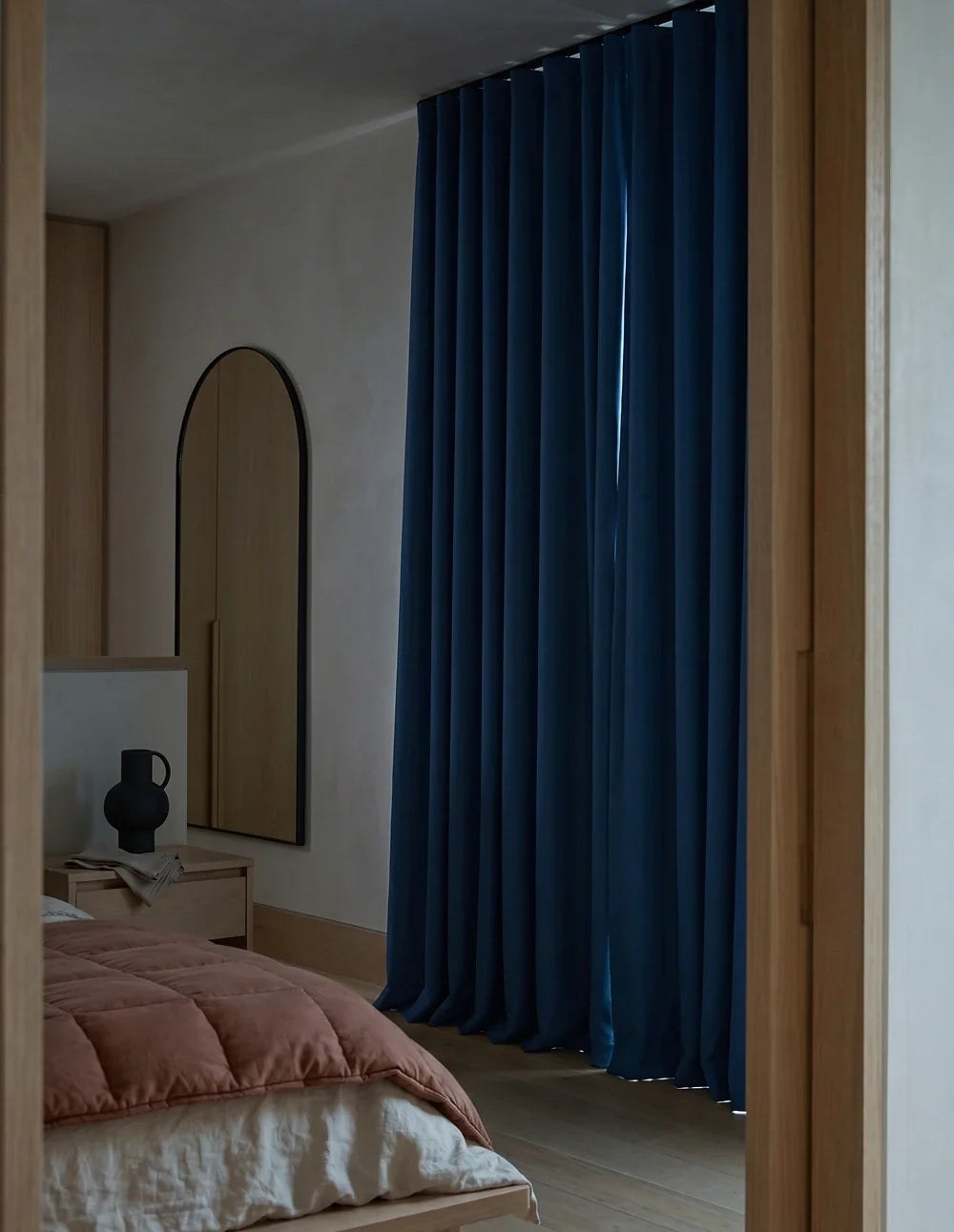 3-in-1 Blackout Thermal Acoustic Curtain - Petrol Blue