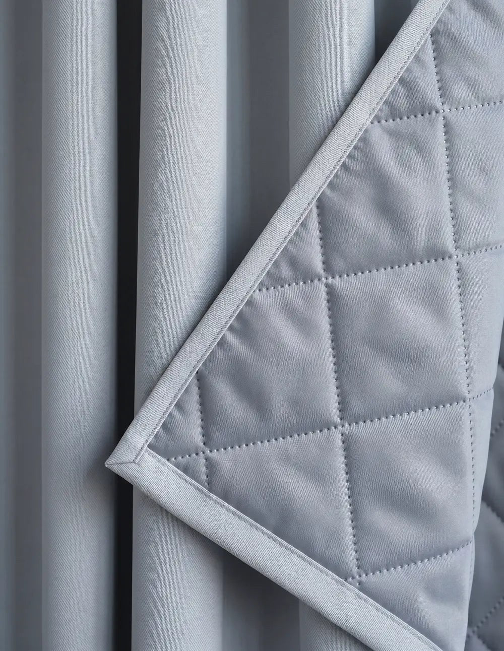 3-in-1 Blackout Thermal Acoustic Curtain - Light Grey