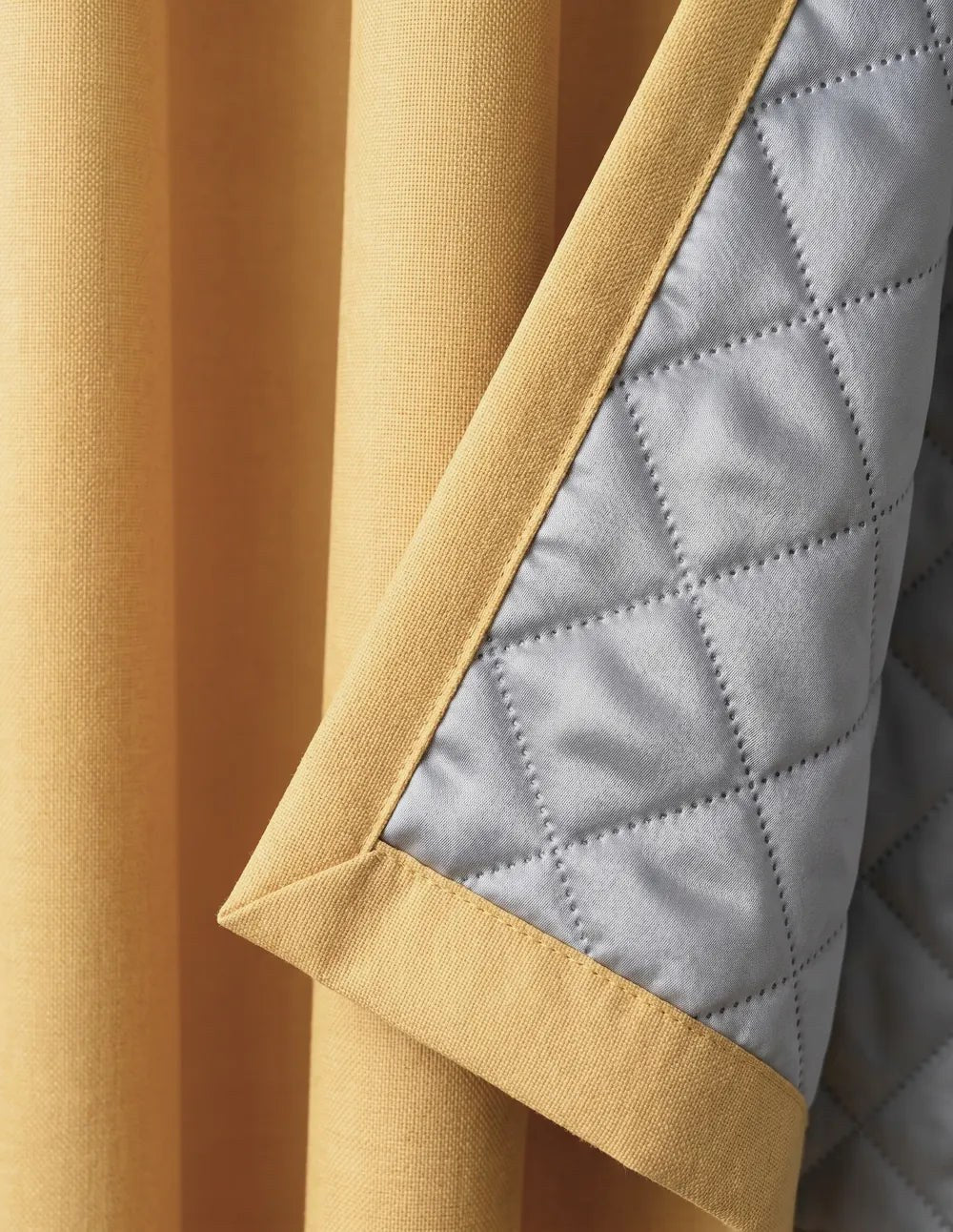 3-in-1 Blackout Thermal Acoustic Curtain - Yellow