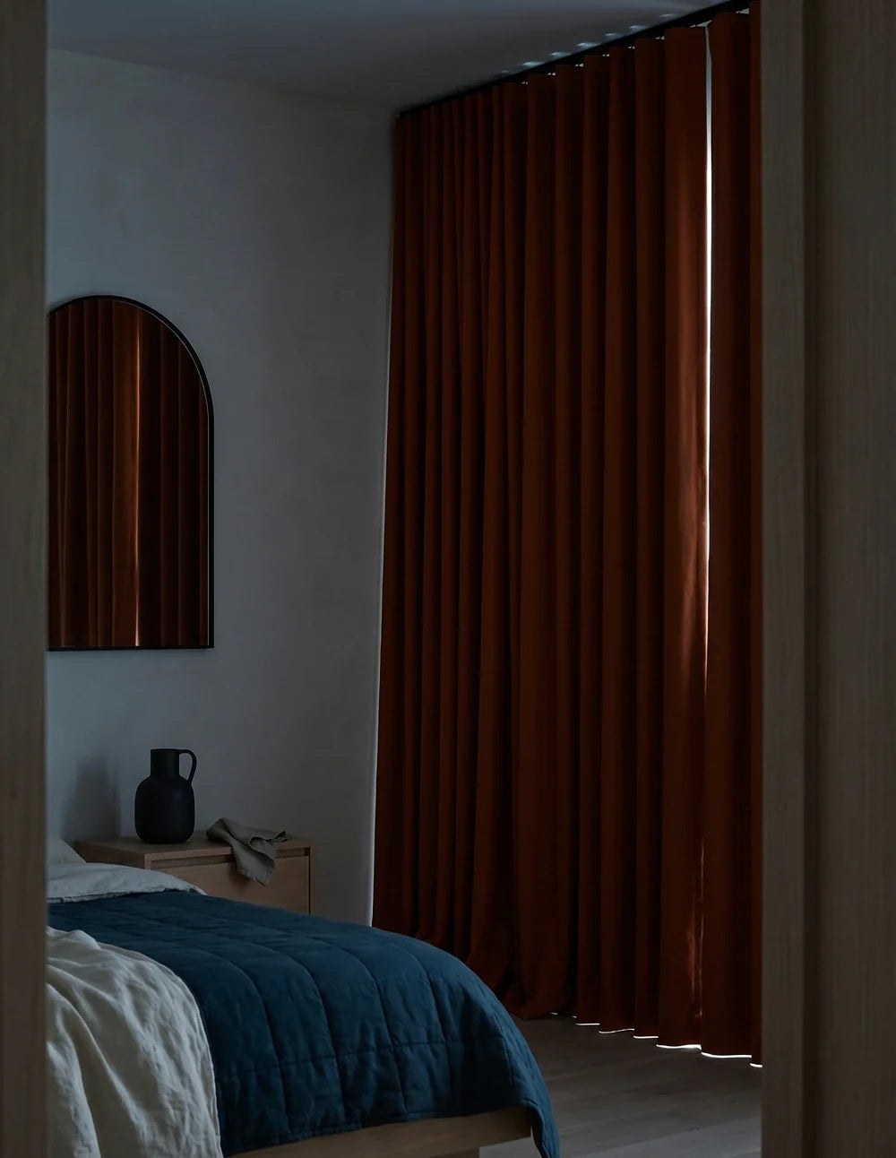 3-in-1 Blackout Thermal Acoustic Curtain - Orange