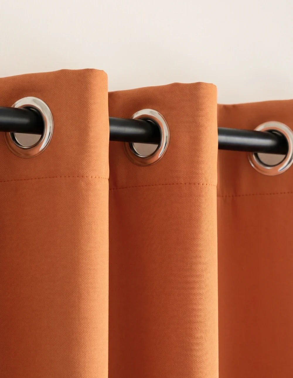 3-in-1 Blackout Thermal Acoustic Curtain - Orange