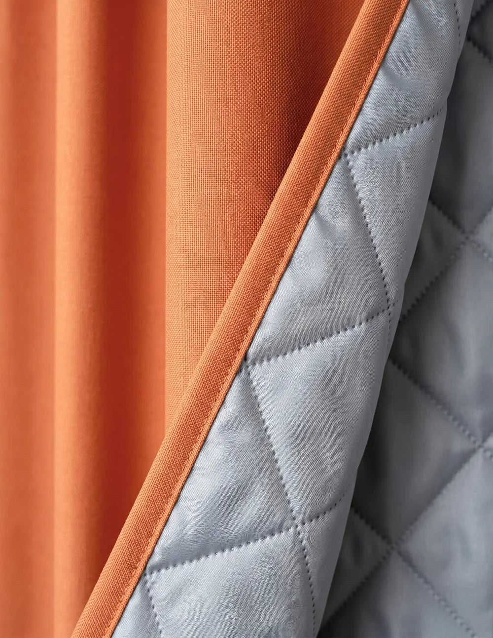 3-in-1 Blackout Thermal Acoustic Curtain - Orange