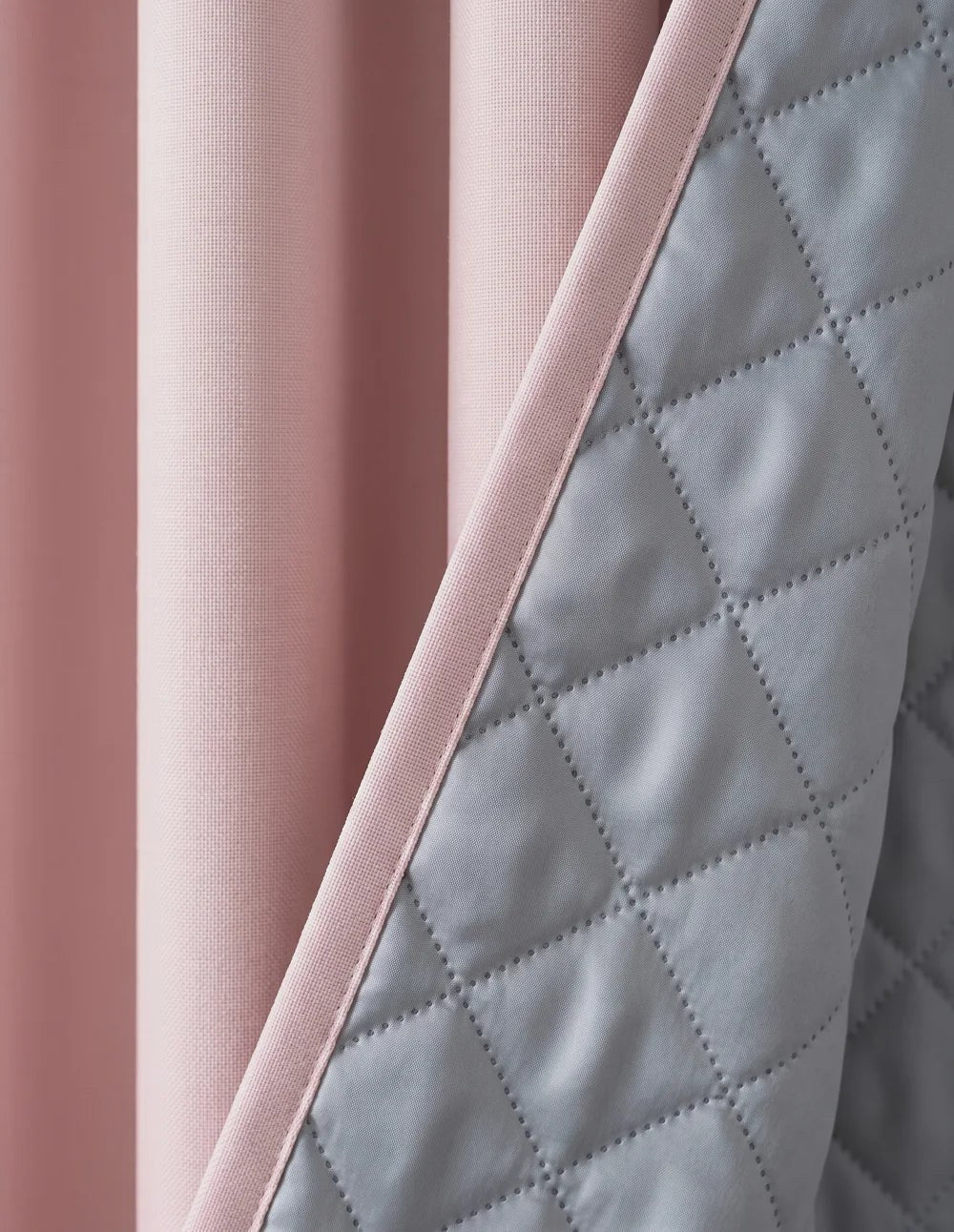 3-in-1 Blackout Thermal Acoustic Curtain - Powder Pink
