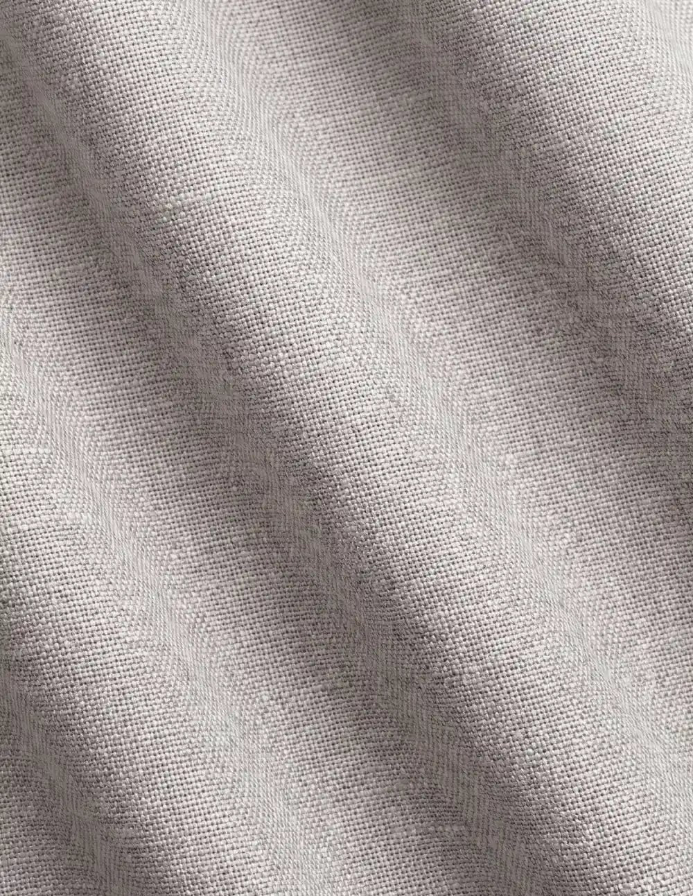 Linen-Look Light-Filtering Curtain - Mauve Grey
